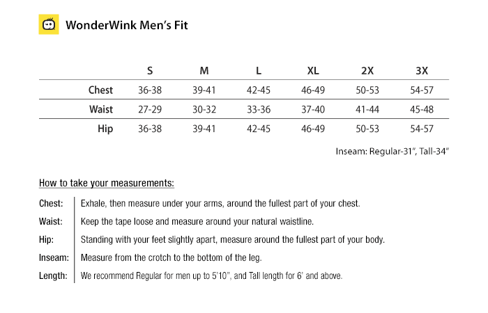 Men S Lab Coat Size Chart
